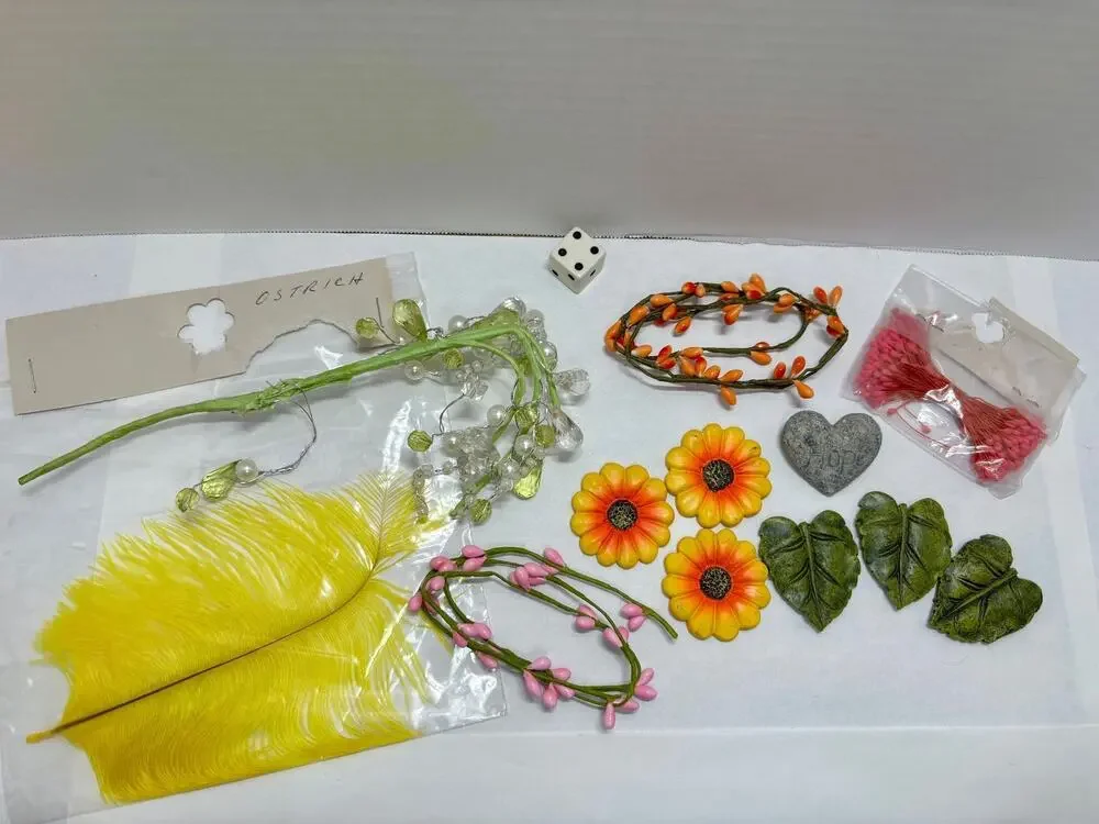Mixed Lot Floral Craft Supplies